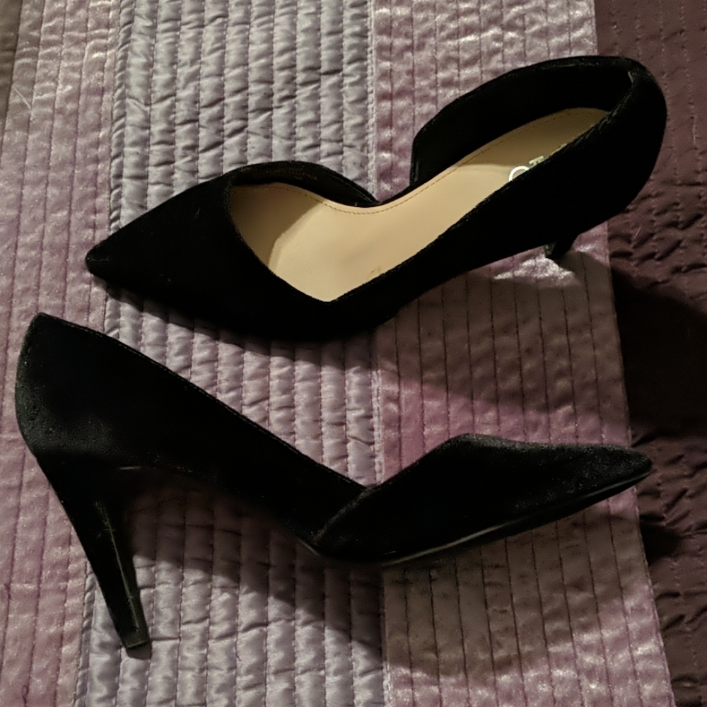Black Velvet heels